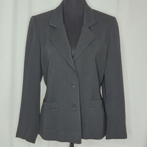 Rodier Vintage Black Wool Blazer - Size M